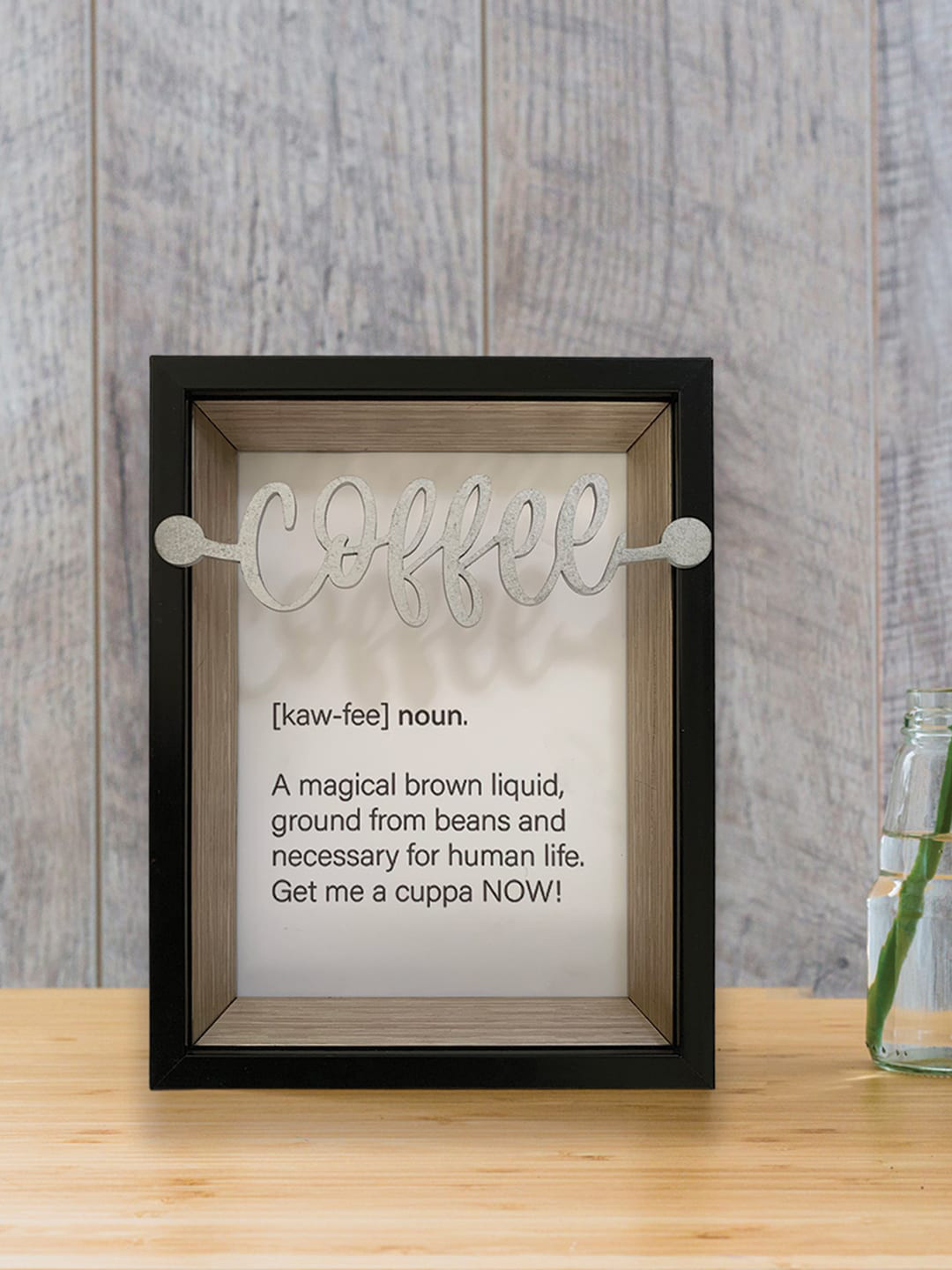 Art Street Black Coffee Printed Photo Frame