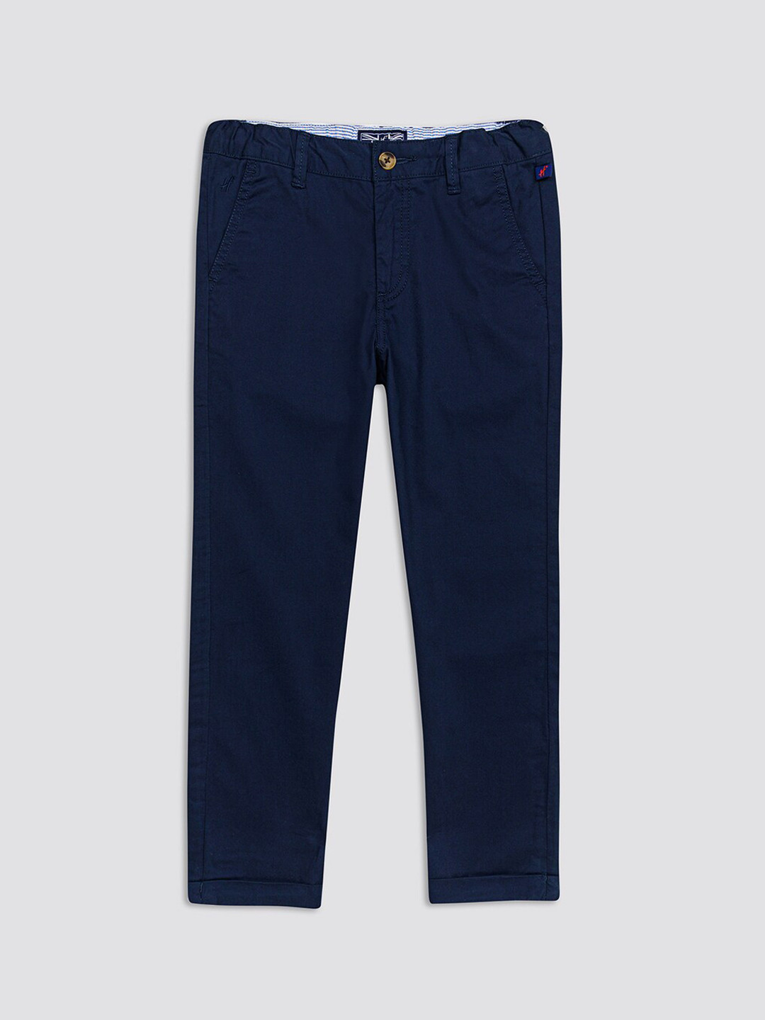 H By Hamleys Boys Mid Rise Plain Cotton Chinos