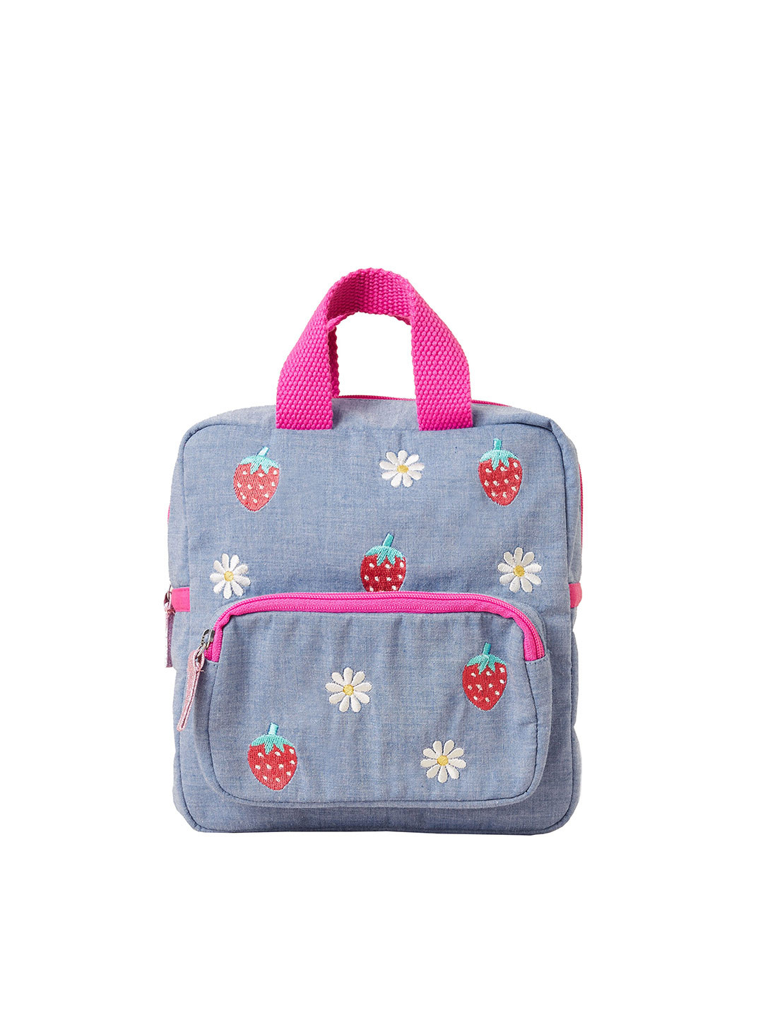 Accessorize London Girl's Chambray Strawberry Backpack