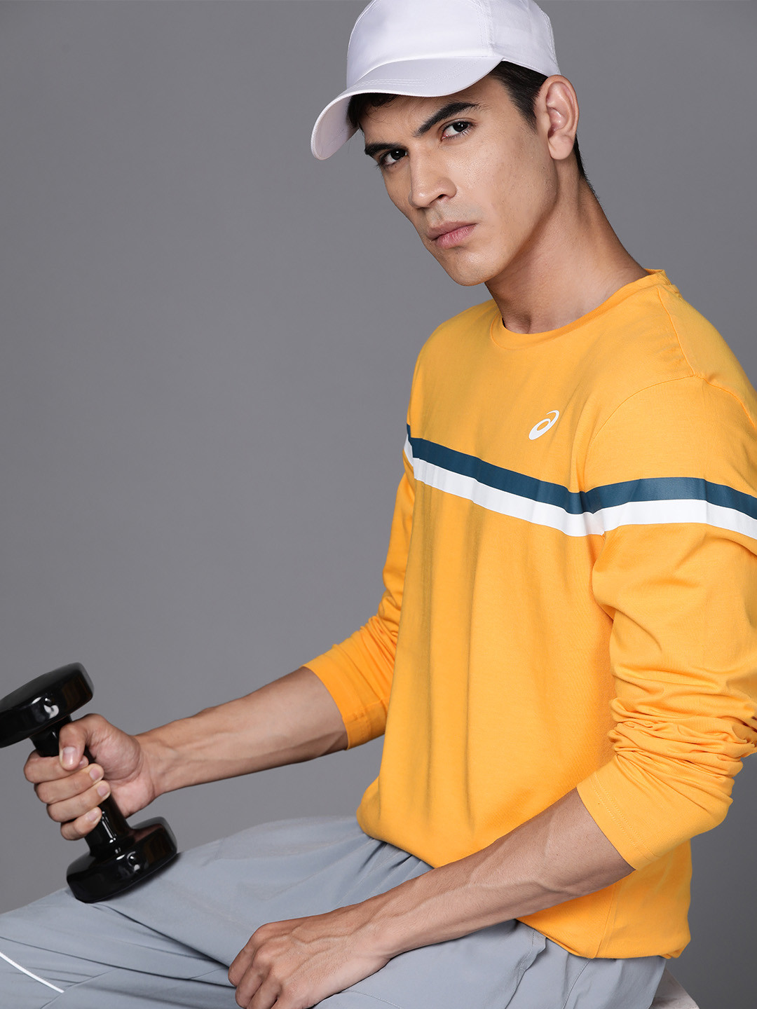 ASICS Striped Pure Cotton Training T-shirt