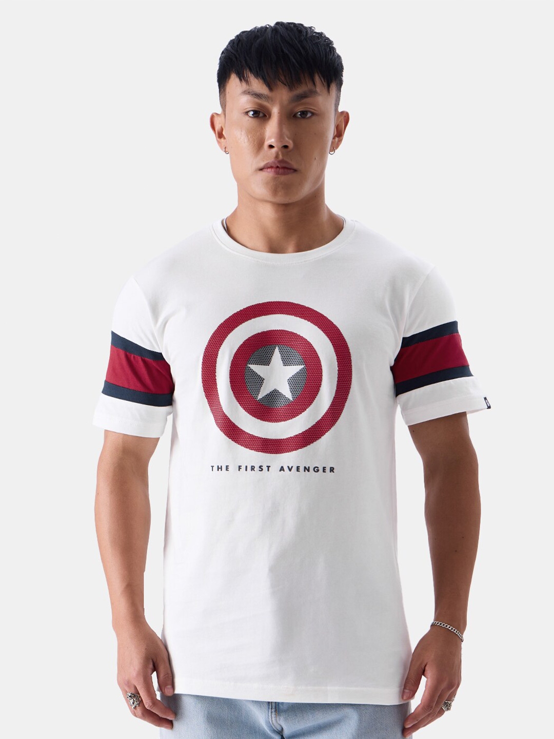 Buy The Souled Store Captain America Printed Pure Cotton T Shirt