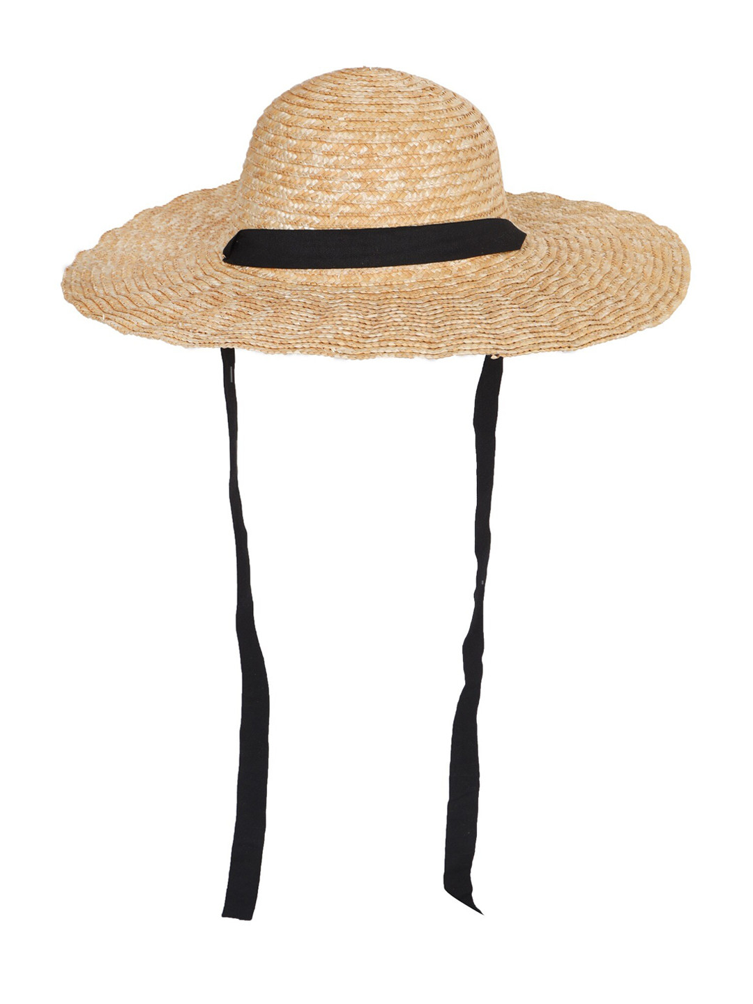 FabSeasons Women Straw Sun Hat With Ribbons