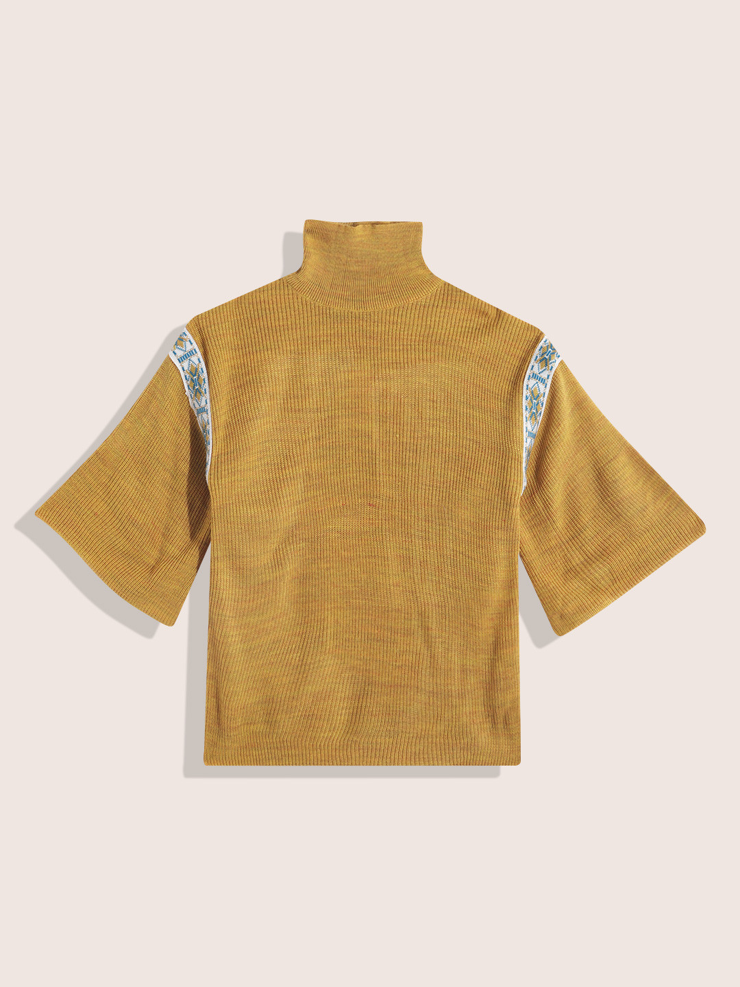 Sangria Teen Girls Ribbed Flared Sleeve Pullover