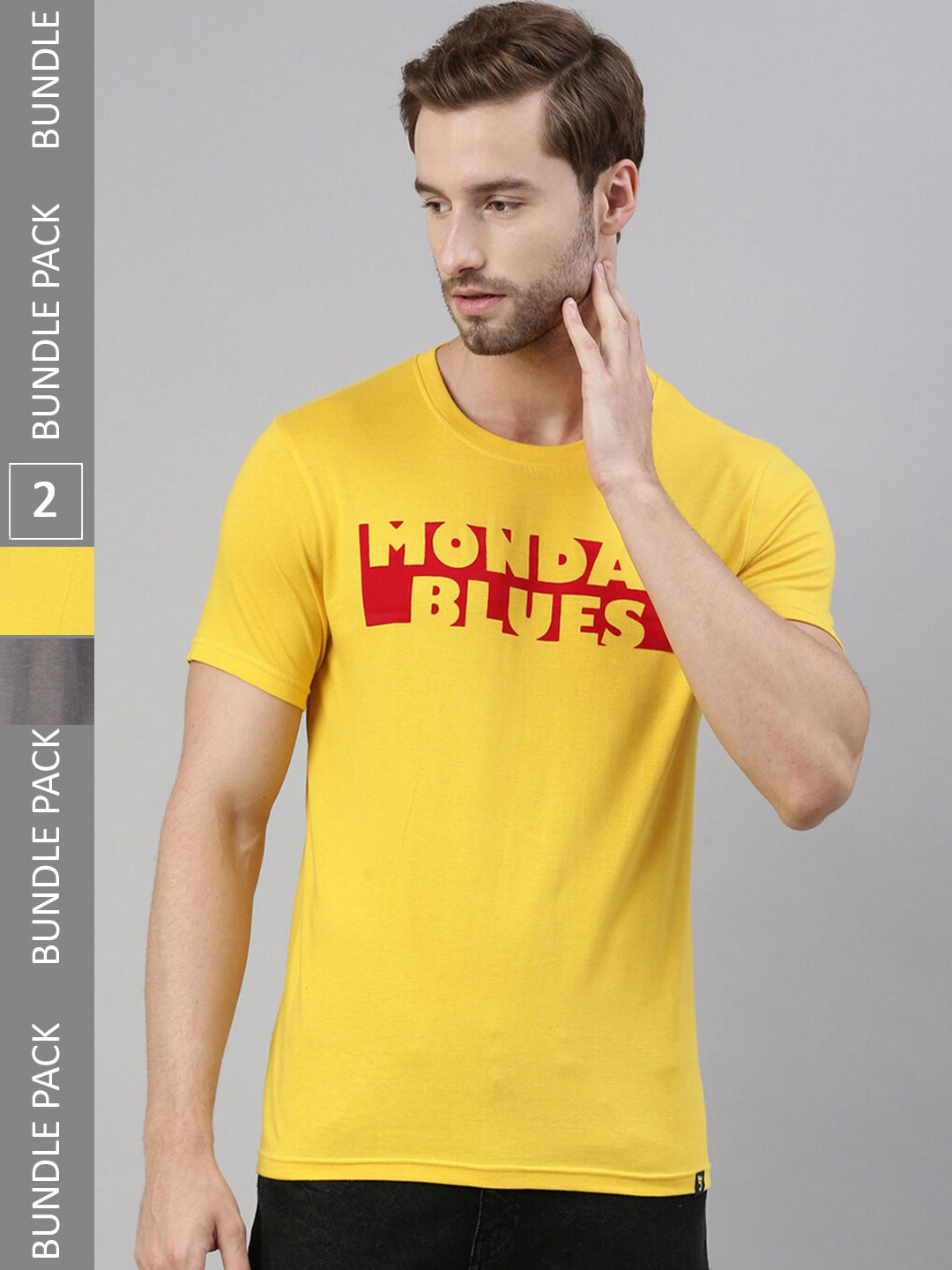 Joven Pack Of 2 Printed Short Sleeves Pure Cotton T-shirt