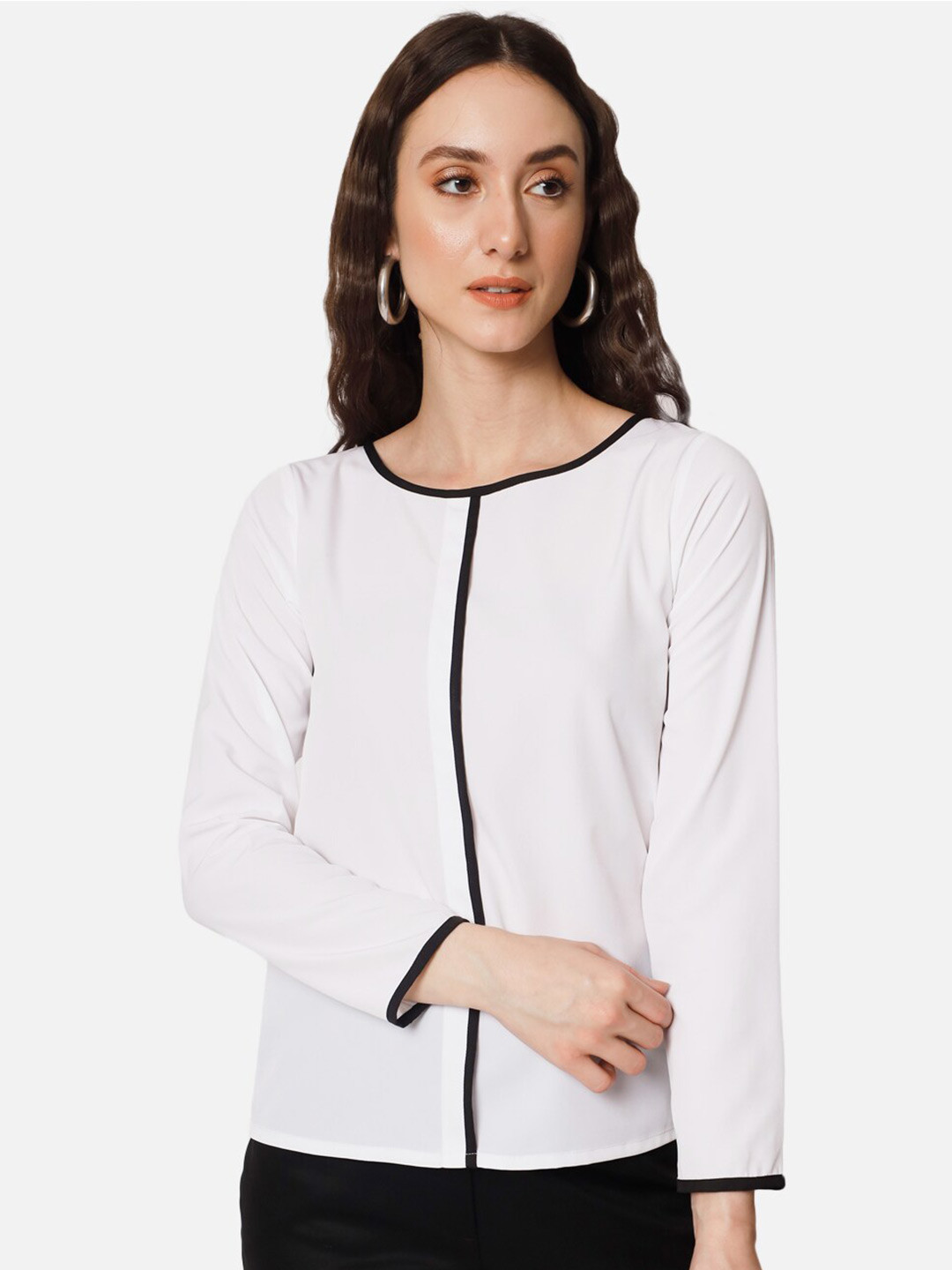 ALL WAYS YOU Long Sleeves Crepe Top