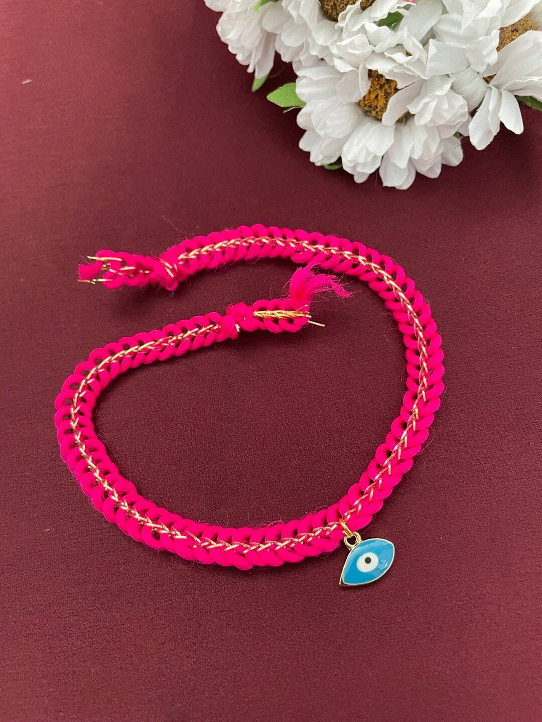 Digital Dress Room Gold-Plated Evil Eye Rakhi