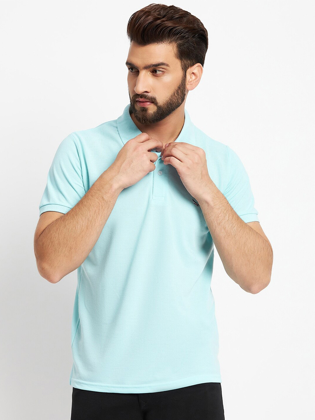 VERO AMORE Polo Collar Cotton T-Shirt