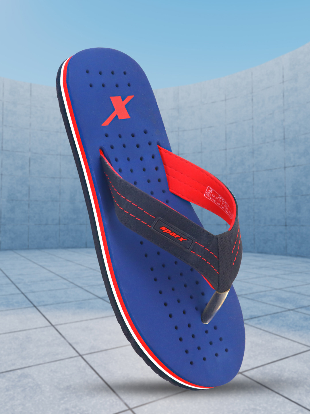 Sparx Men Perforated Thong Flip-Flops