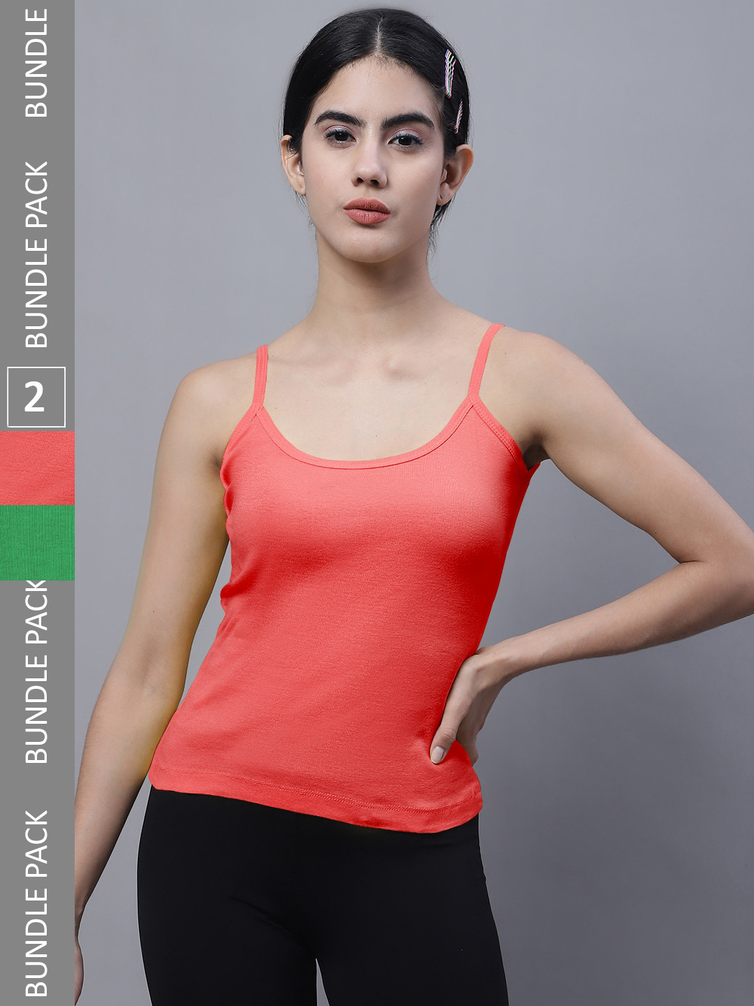FBAR Pack Of 2 Shoulder Straps Skin Friendly Bio Wash Cotton Camisoles