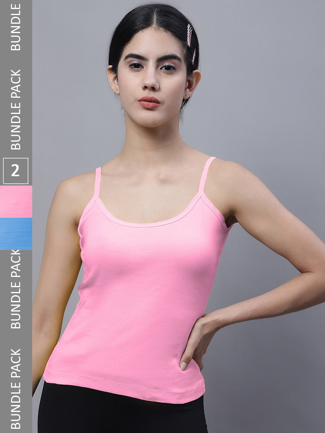 FBAR Pack Of 2 Shoulder Straps Skin Friendly Bio Wash Cotton Camisoles