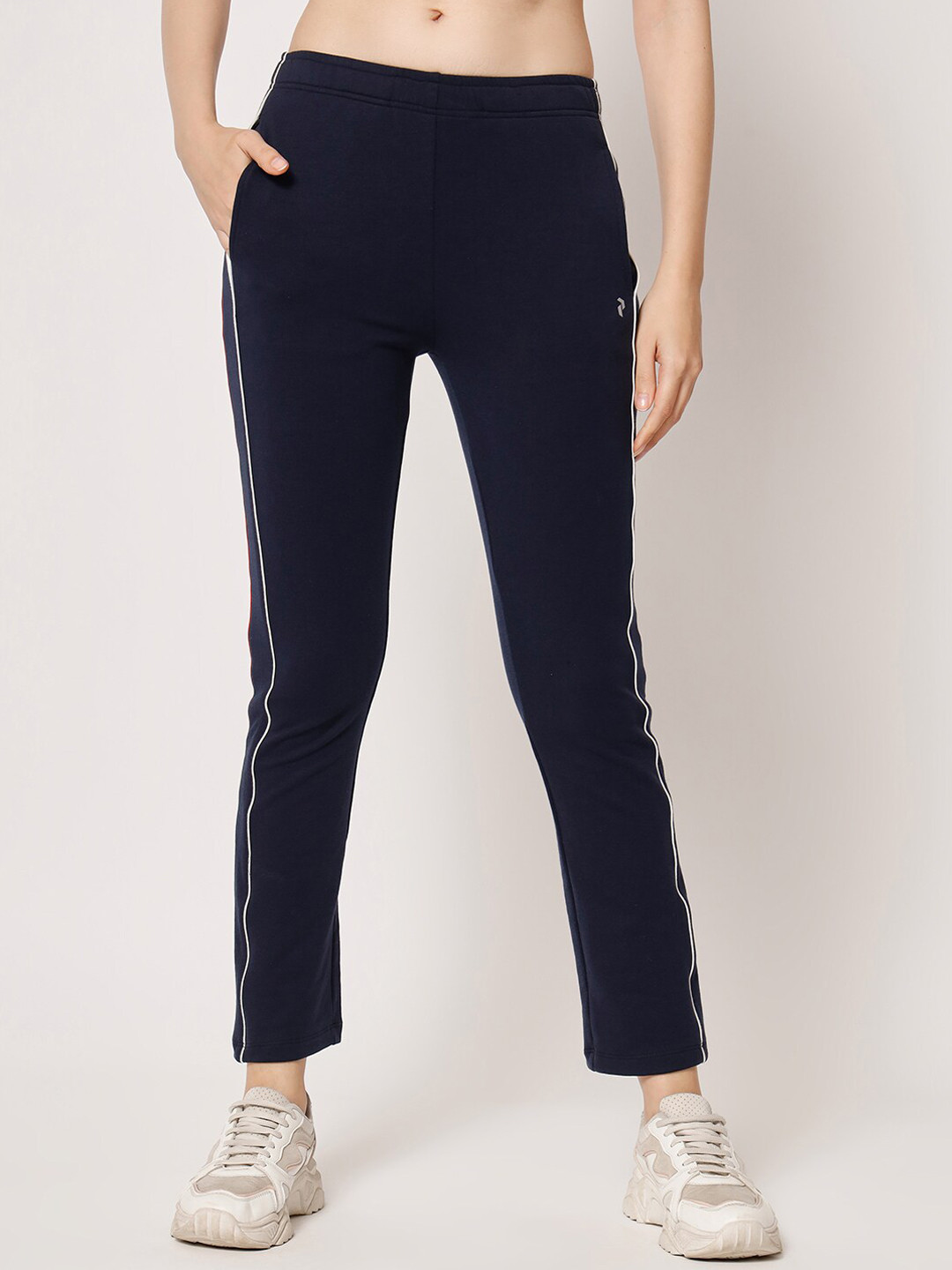 PERFKT-U Women Cotton Striped Yoga Track Pants