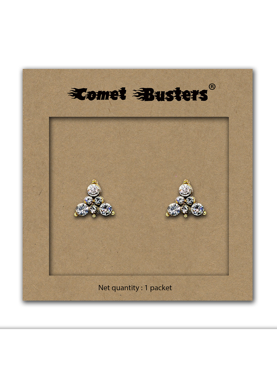 Comet Busters Contemporary Studs Non Piercing Ear Stickers