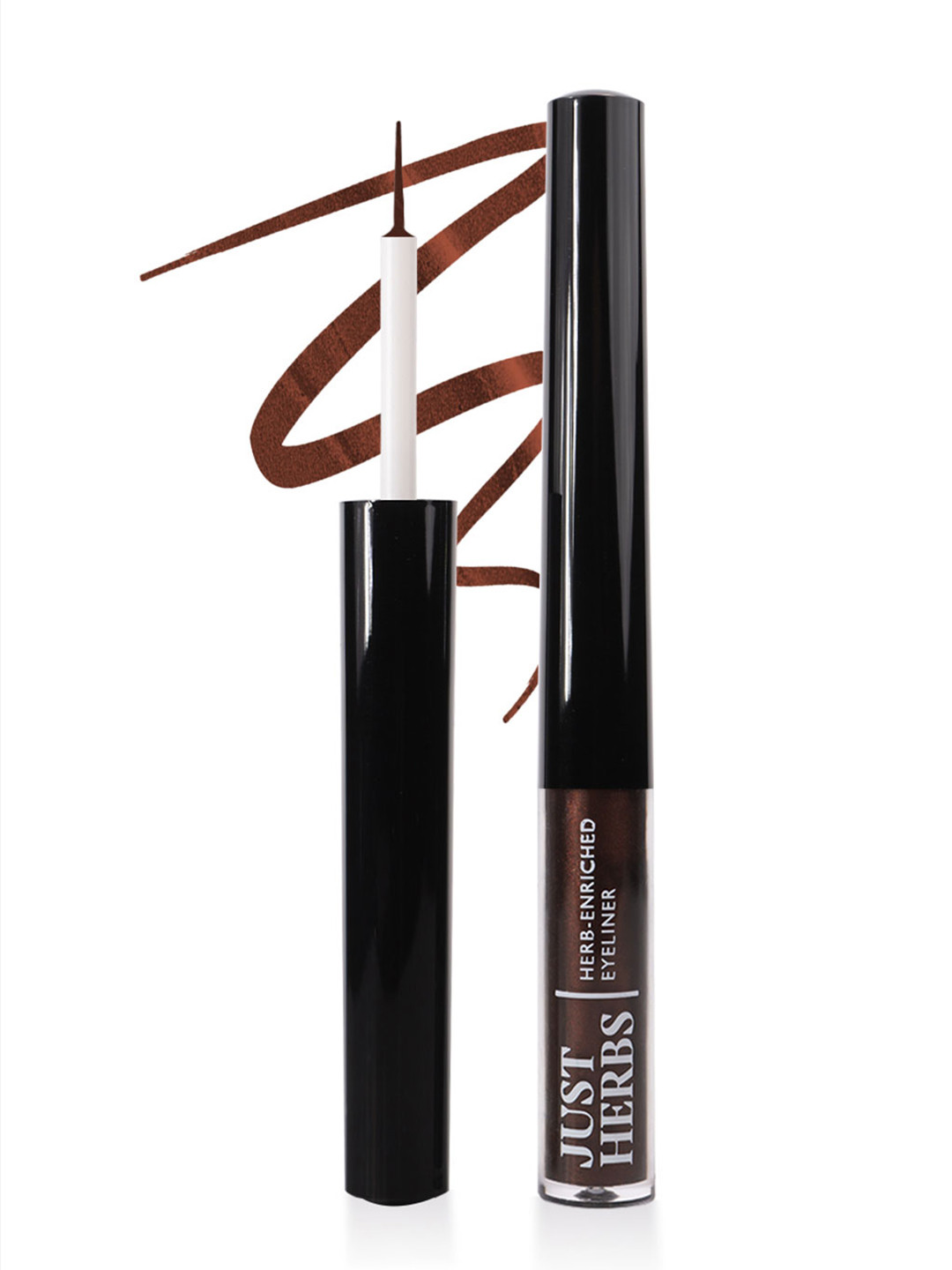 Just Herbs Waterproof Herb-Enriched Liquid Eyeliner 2.5 ml - Nutty Brown