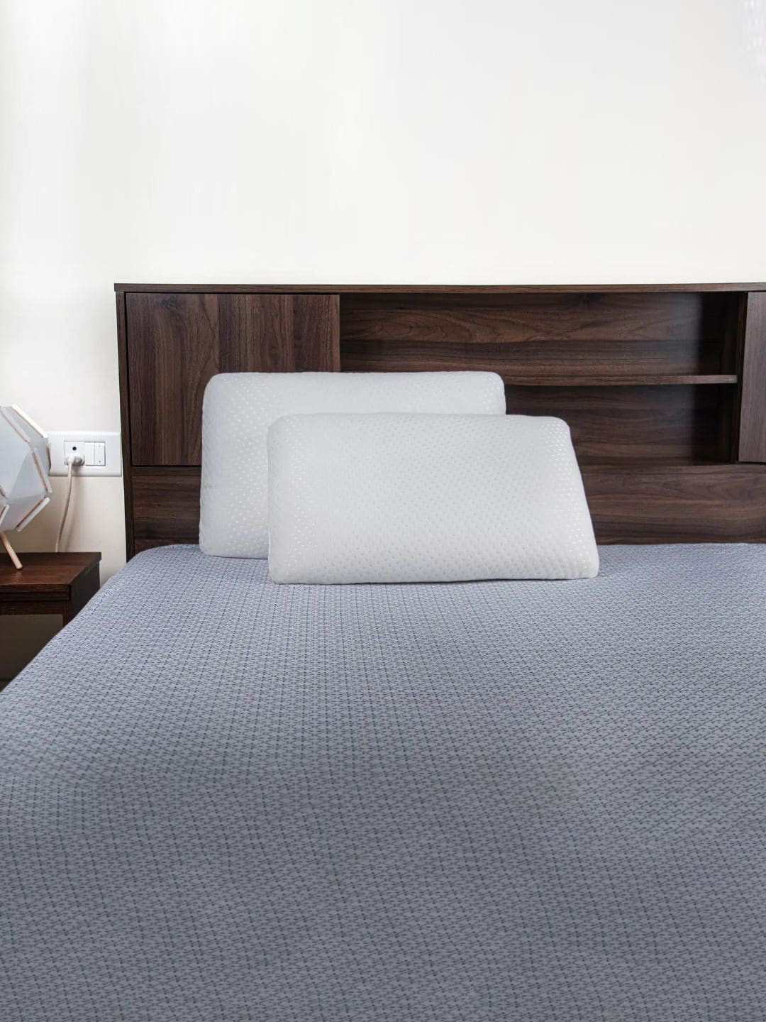 wakefit White Solid Polyester Set of 2 Soft Fibre Sleep Pillow-12.7 x 34.9 x 54.61 cm