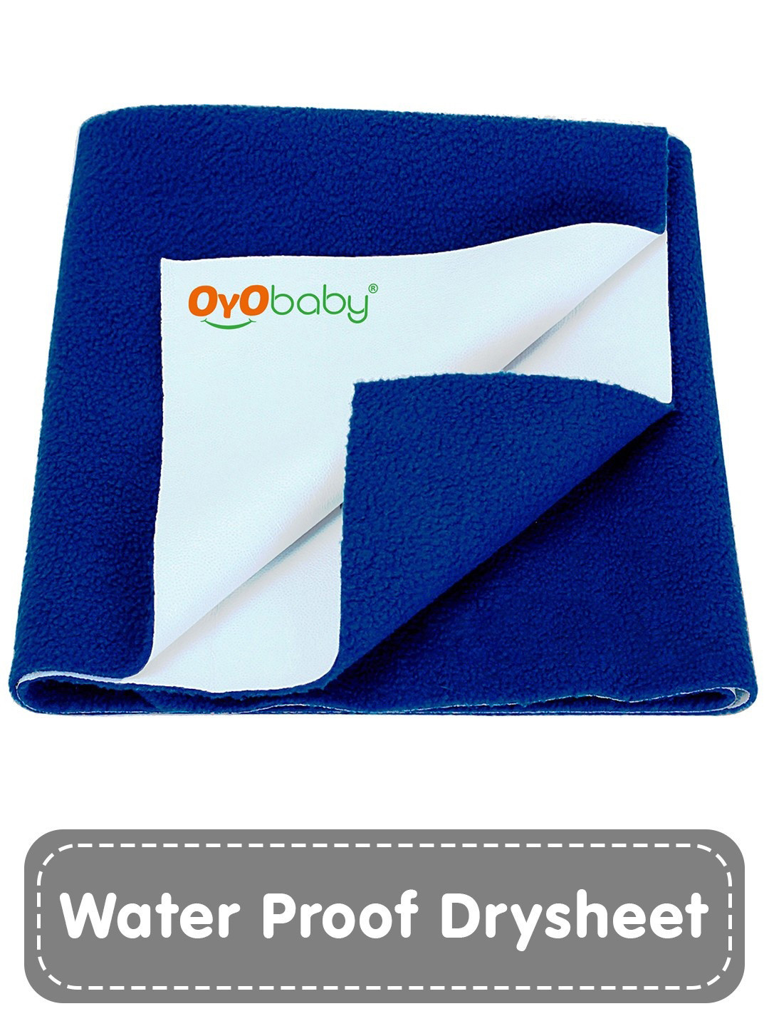 OyO Baby Royal Blue Waterproof & Baby Dry Sheet Polycotton Mattress Protector