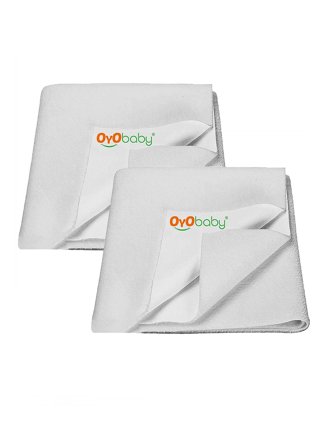 OyO Baby Set of 2 Ivory Waterproof Baby Dry Sheet Polycotton Mattress Protector