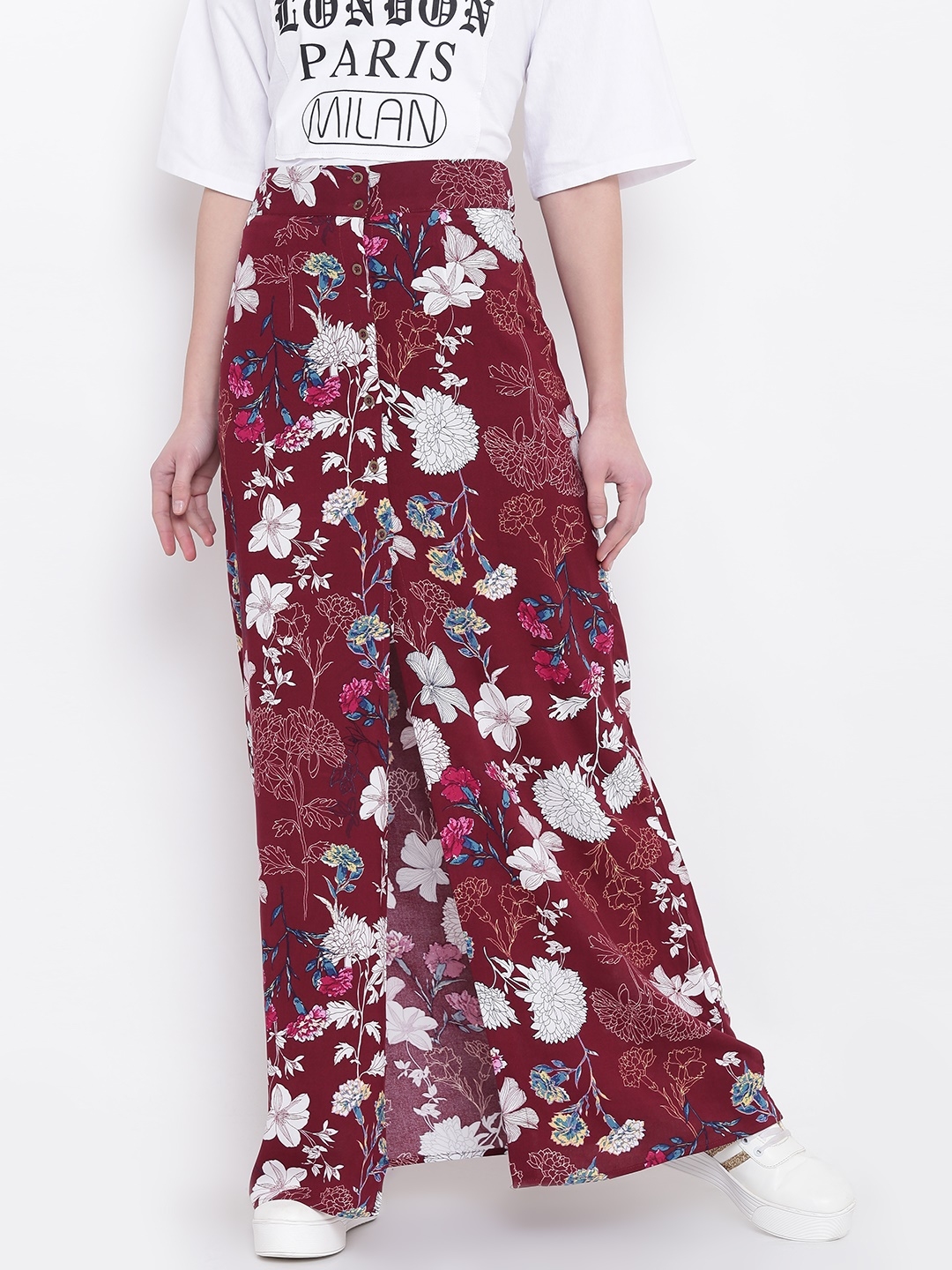 floral skirt myntra