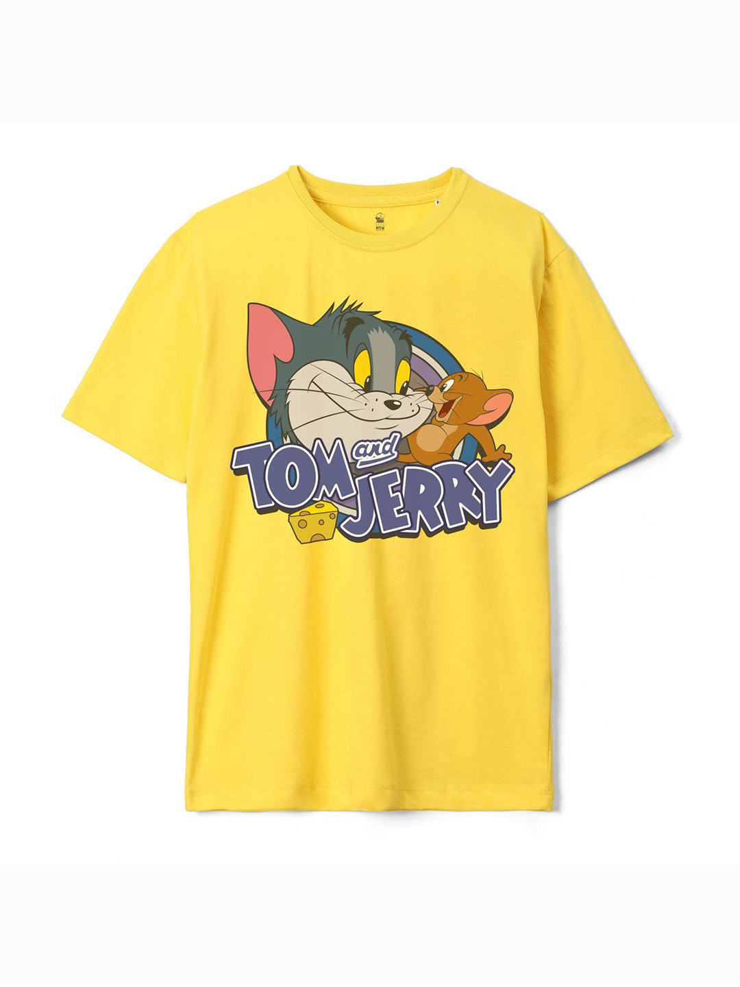 Wear Your Mind Boys  Humour and Comic Graphic Tom& Jerry Printed Oversized Cotton T-shirt
