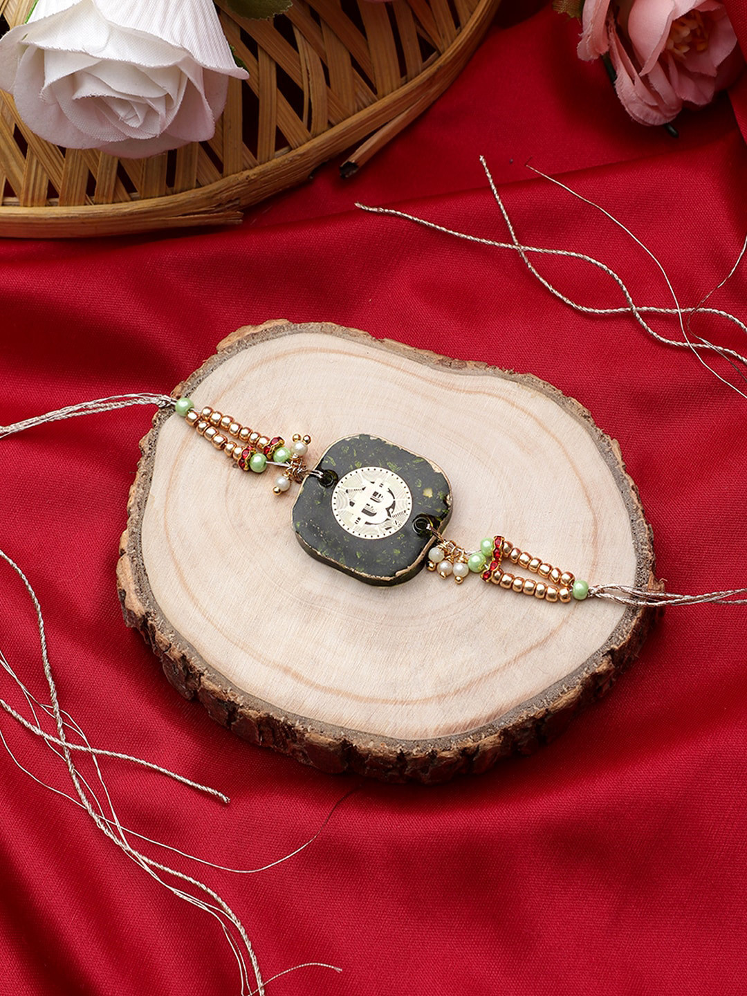Mali Fionna Stone Studded Rakhi