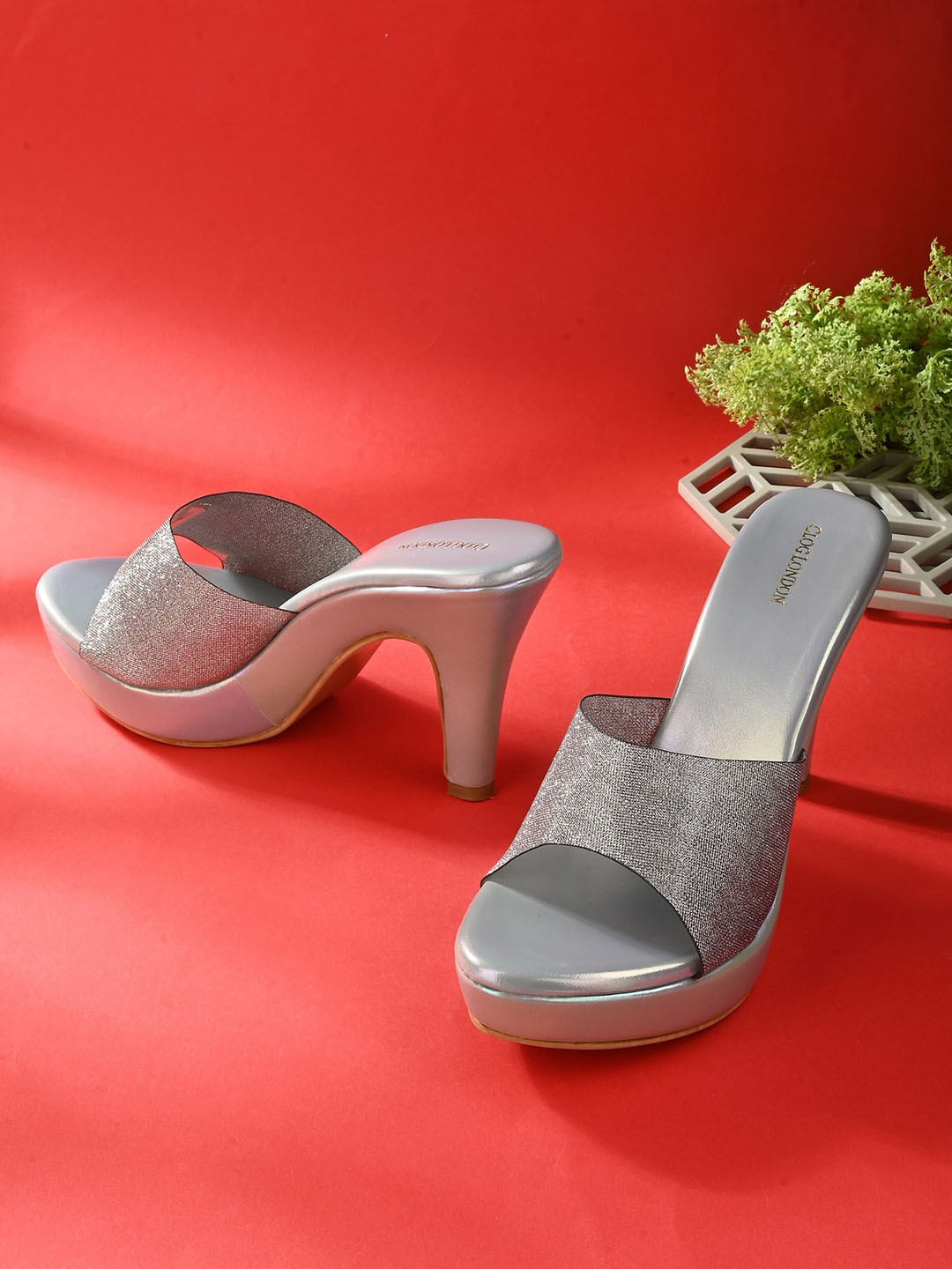 CLOG LONDON Embellished Platform Heels