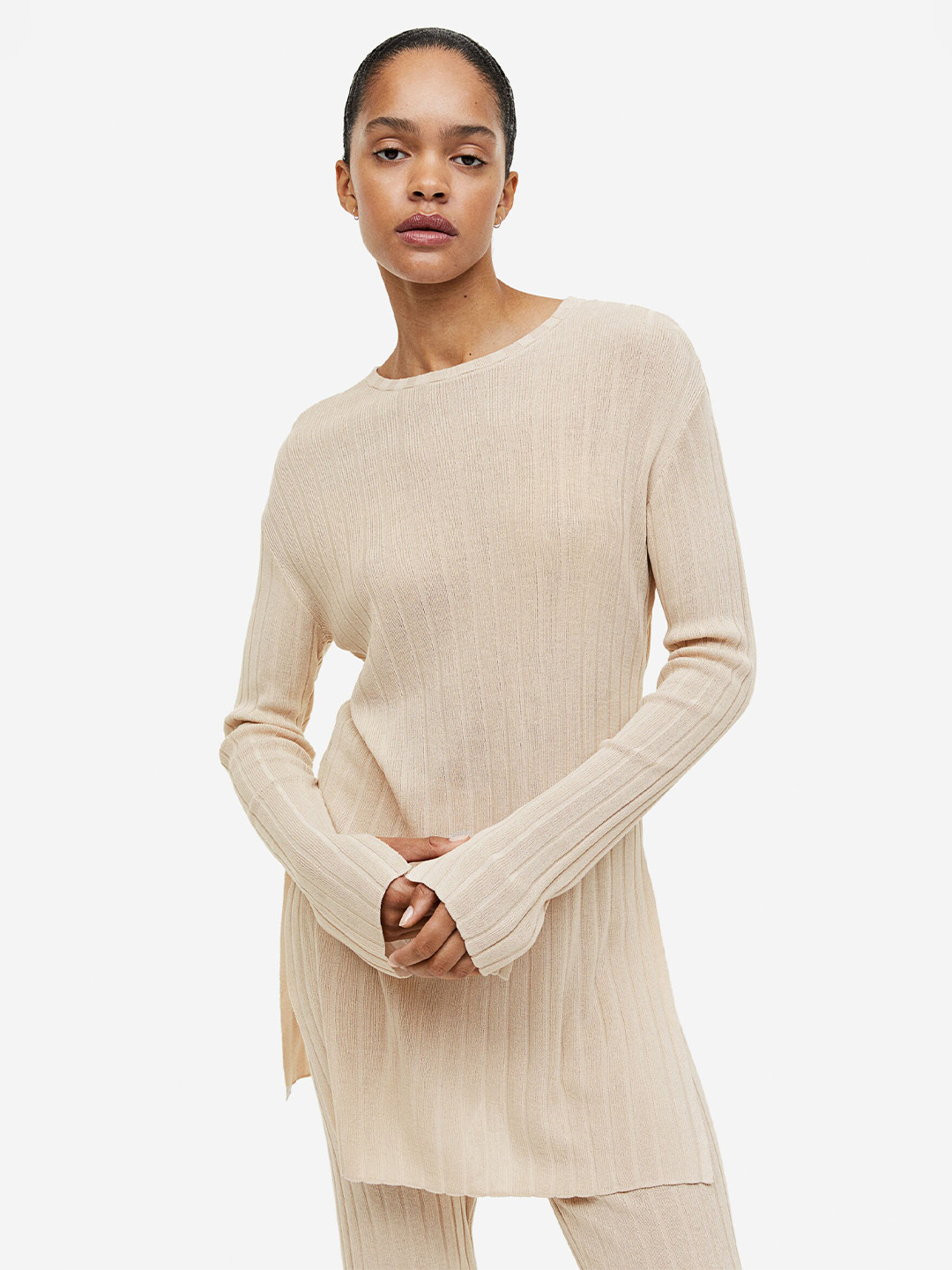 H&M Ribbed Viscose-Blend Top