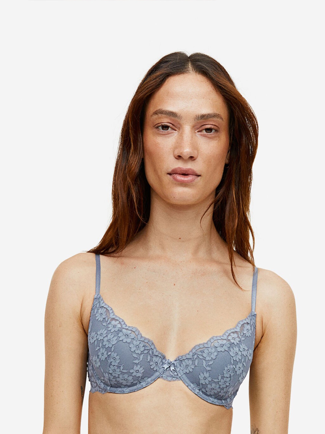 Buy H&M Padded Underwired Lace Bra - Bra for Women 23611582