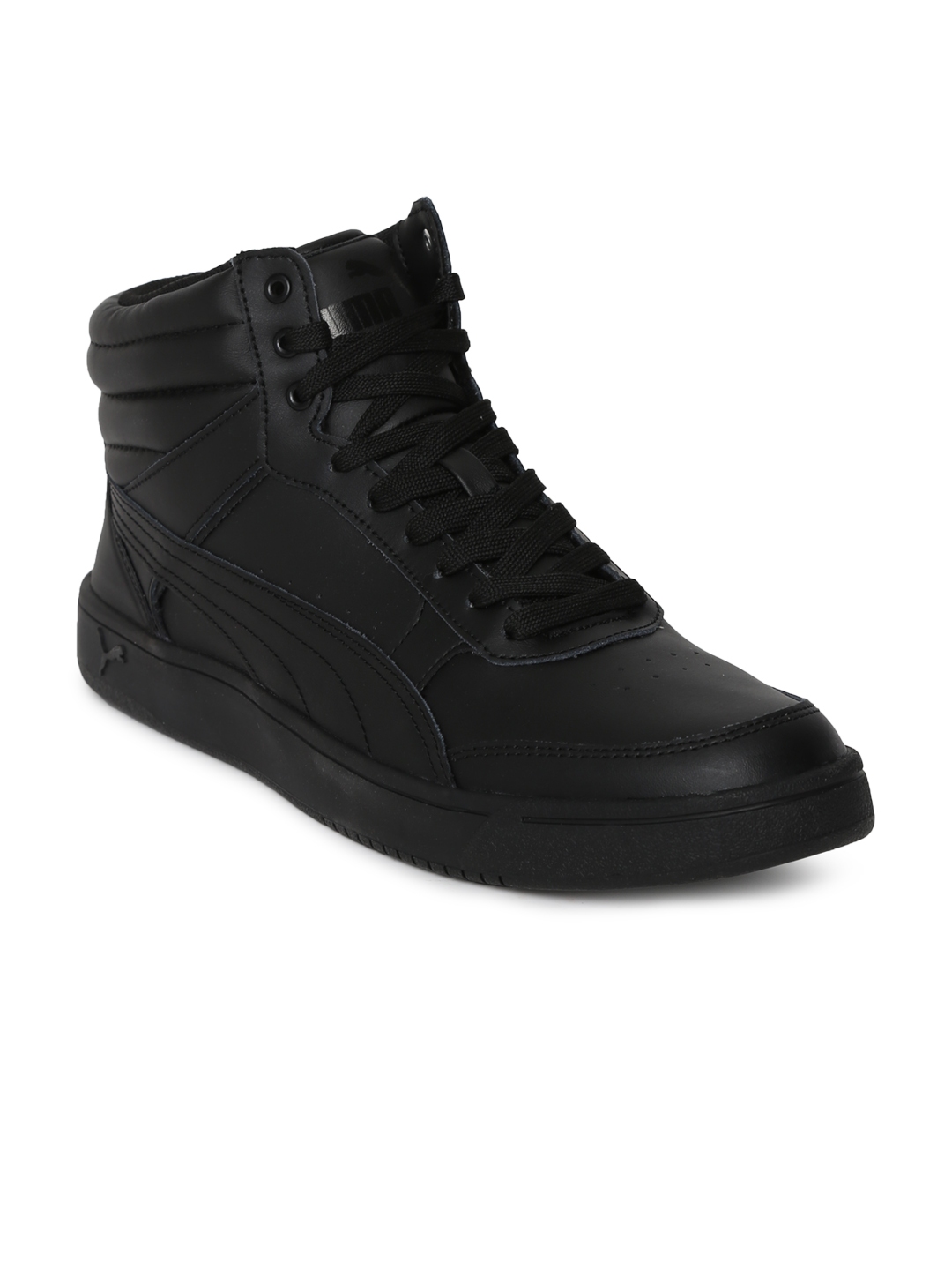 Puma mens leather high tops sale