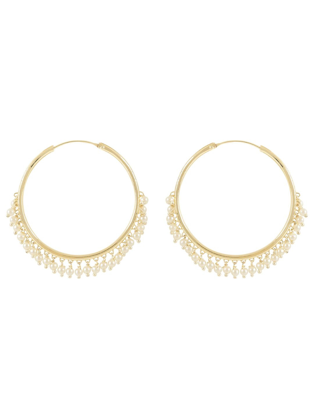 I Jewels Contemporary Hoop Earrings