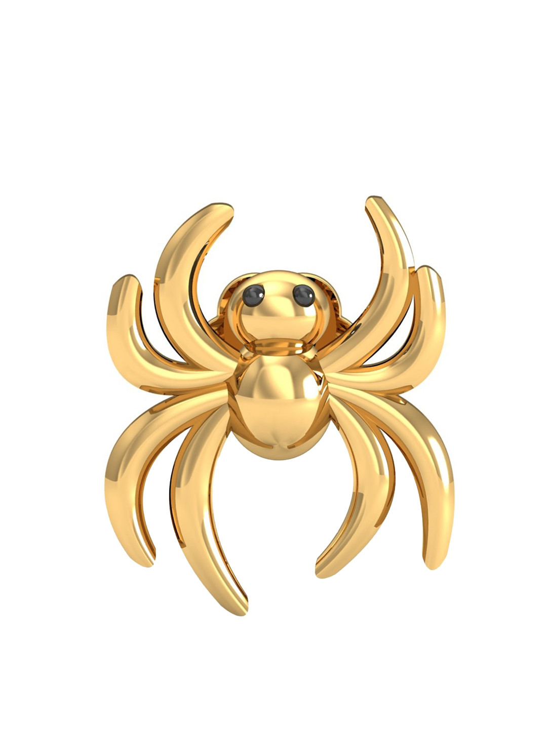 KUBERBOX Spider Gold 18KT Gold Nose Stud-0.36gm