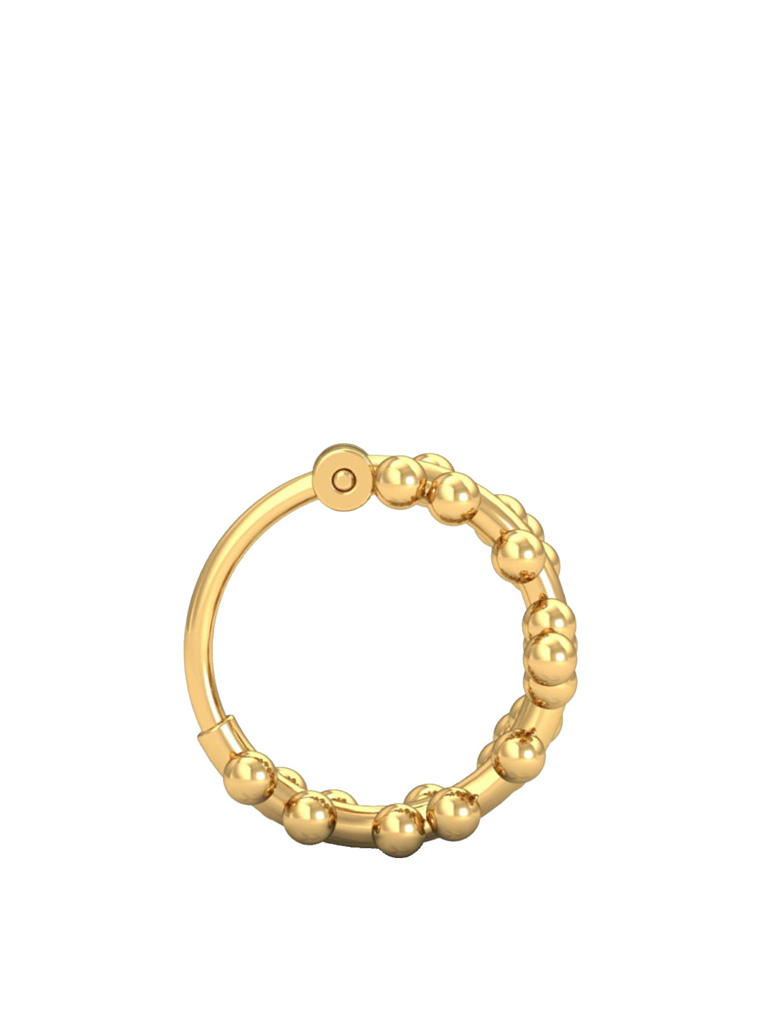 KUBERBOX Bubbles 18KT Gold Nose Ring - 0.97 gm