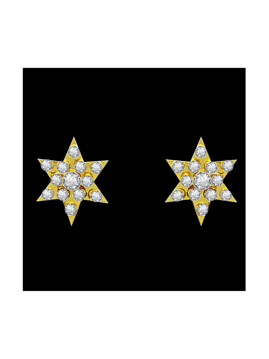 Comet Busters Star Shaped Stone Studs Non Piercing Ear Stickers