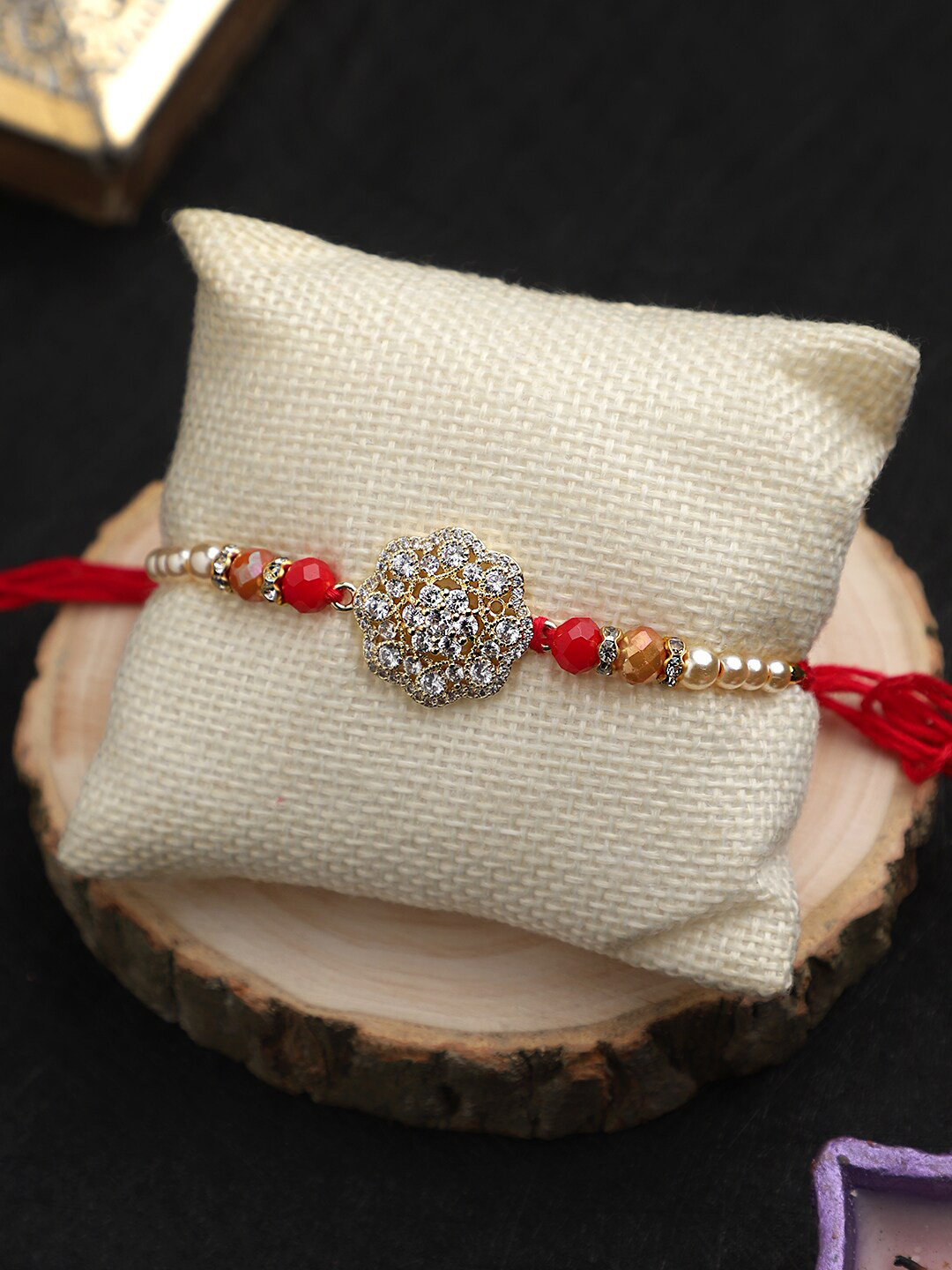 Mali Fionna Stone-Studded Rakhi