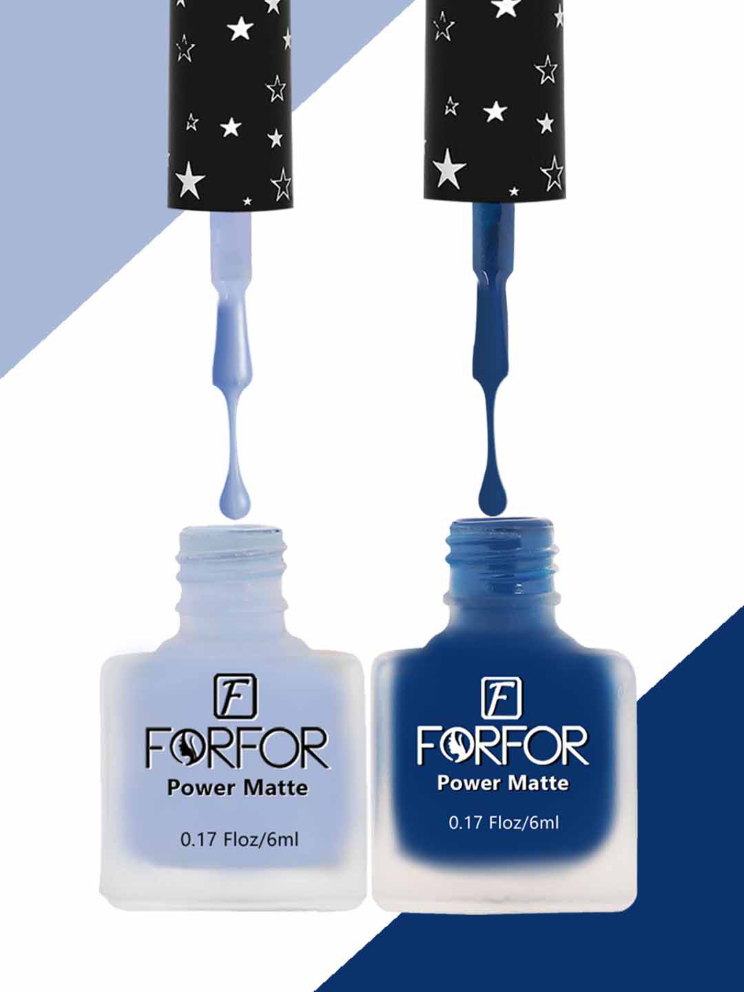 FORFOR Set Of 2 Power Matte Long-Lasting Nail Polishes 6ml each - 112 & 119