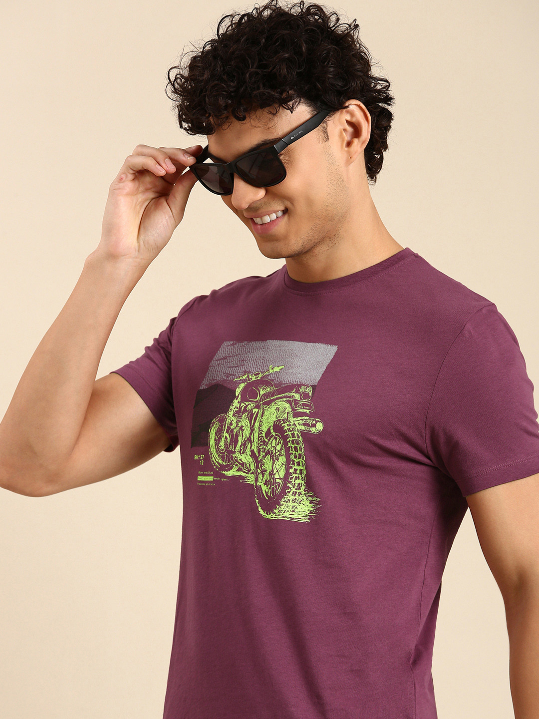 Being Human Biker Printed Pure Cotton T-shirt