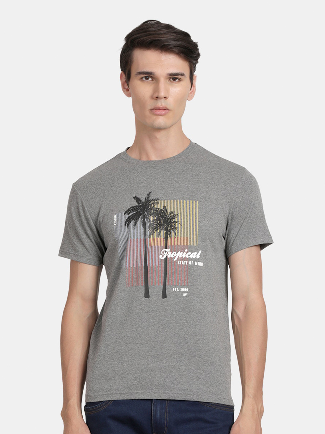 t-base Graphic Printed Cotton T-shirt