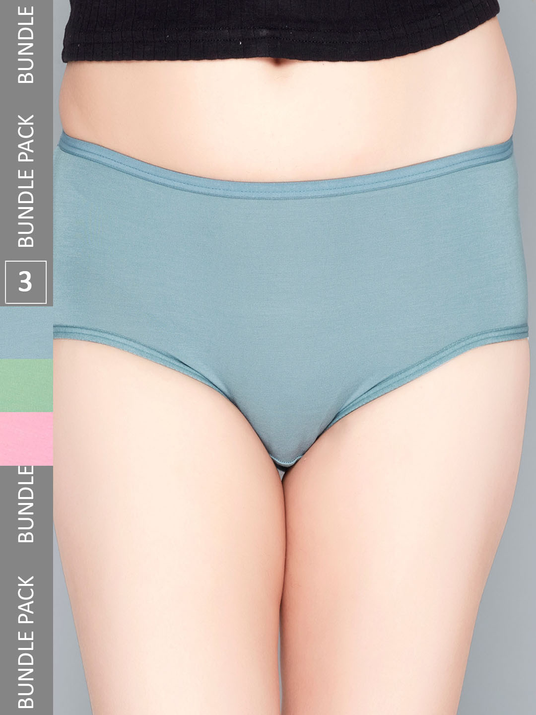 Lady Love Women Pack Of 3 Assorted  Hipster Briefs LLHB1102