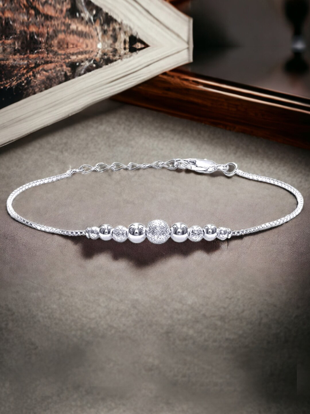 Taraash Women Sterling Silver Wraparound Bracelet