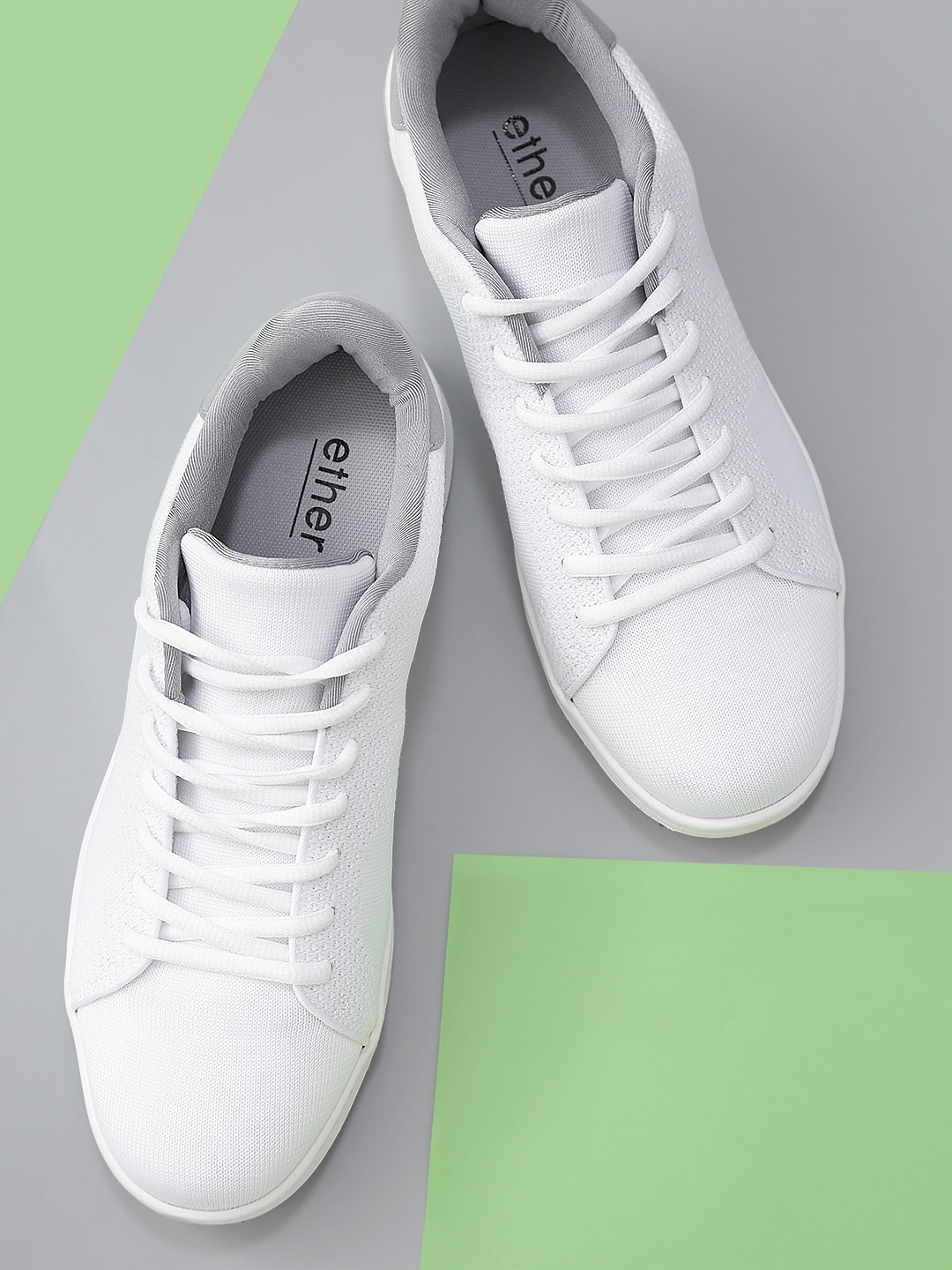 ether white sneakers