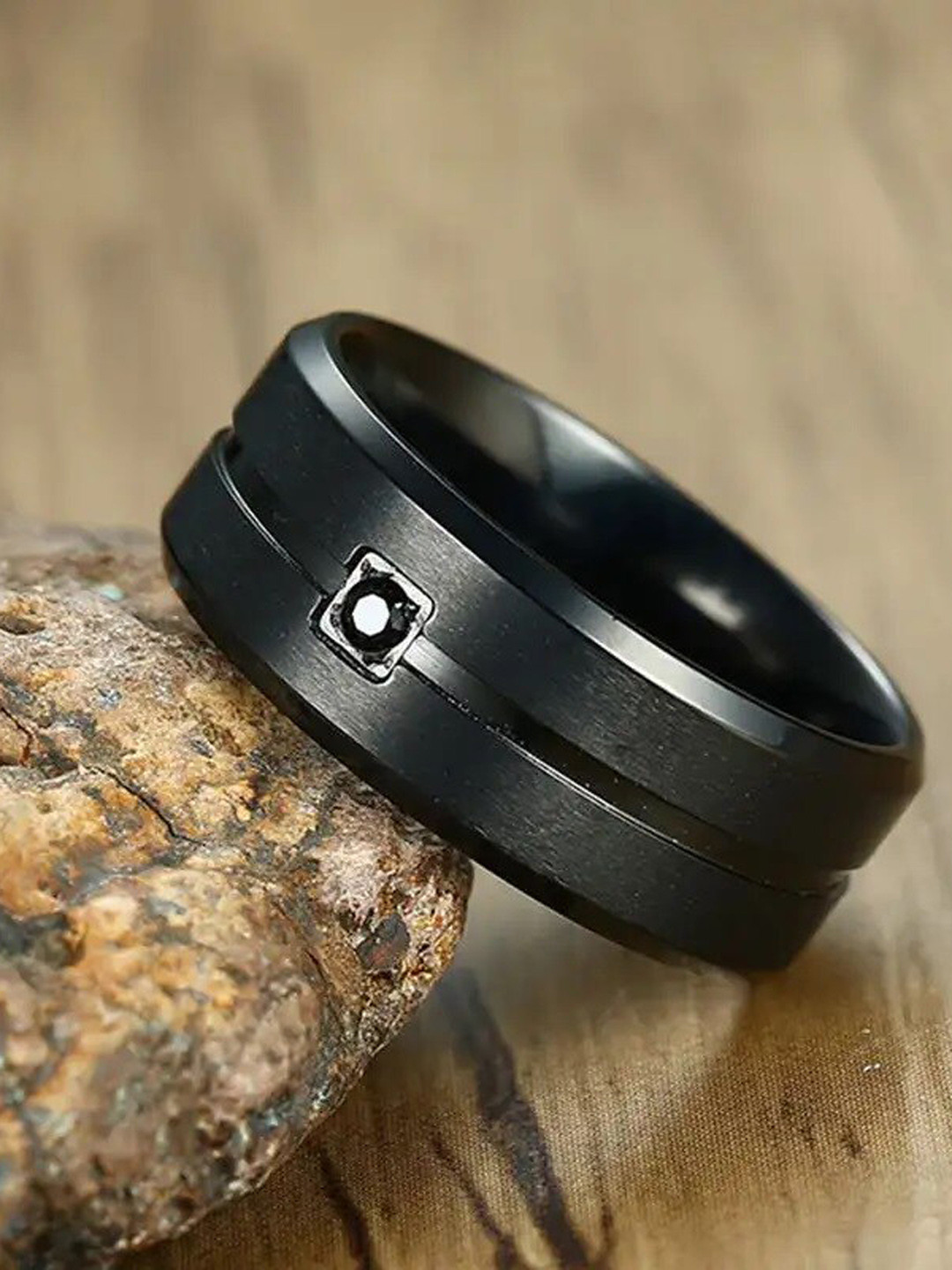 MEENAZ Matt-Finished Cubic Zirconia Finger Ring