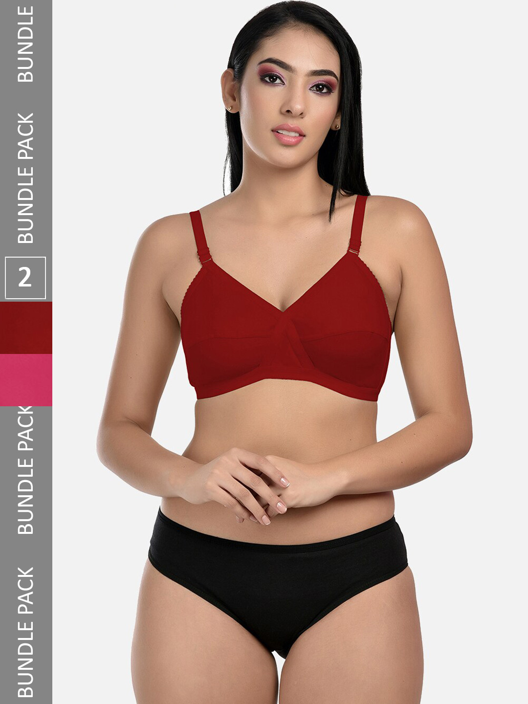 StyFun Pack of 2 Non-Padded Lingerie Set