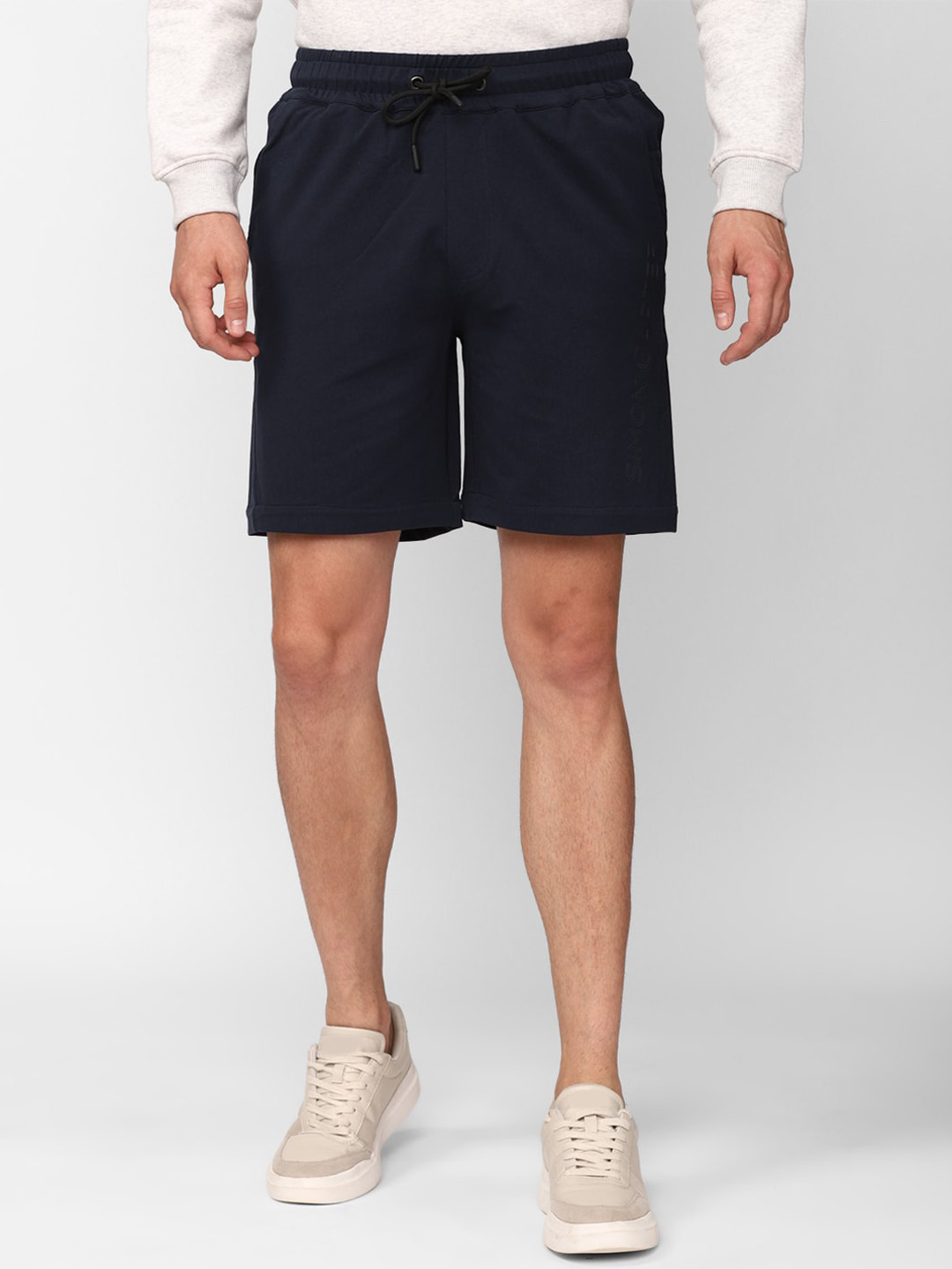 SIMON CARTER LONDON Men Navy Blue Slim Fit Mid-Rise Regular Shorts