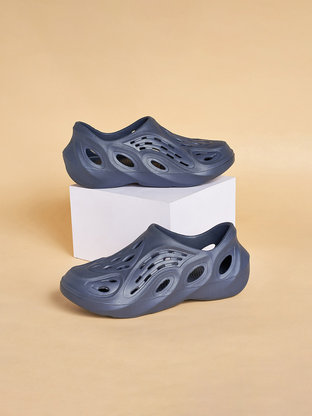 Ajile by Pantaloons Men Laser-Cut Slip On Clogs