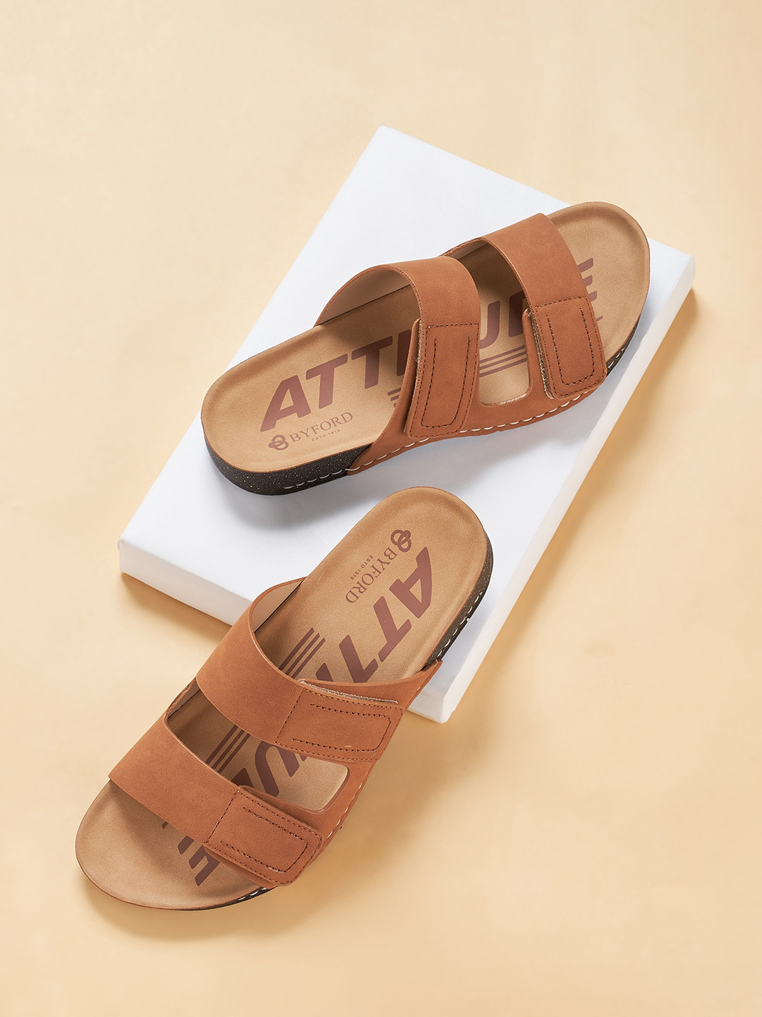 BYFORD by Pantaloons Men Double Strap Comfort Sandals