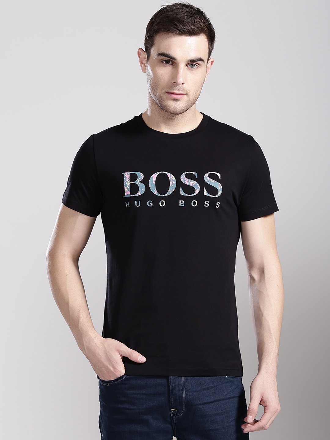 boss round neck t shirt