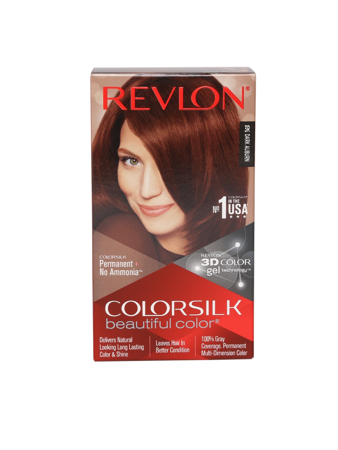 Revlon Colorsilk Unisex Beautiful Color Dark Auburn Hair Colour Kit
