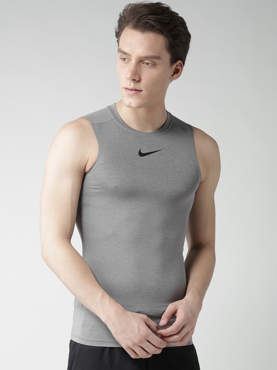 Kerstmis Verknald Illusie Buy Nike Grey Melange AS NP COMP Sleeveless T Shirt - Tshirts for Men  2364400 | Myntra