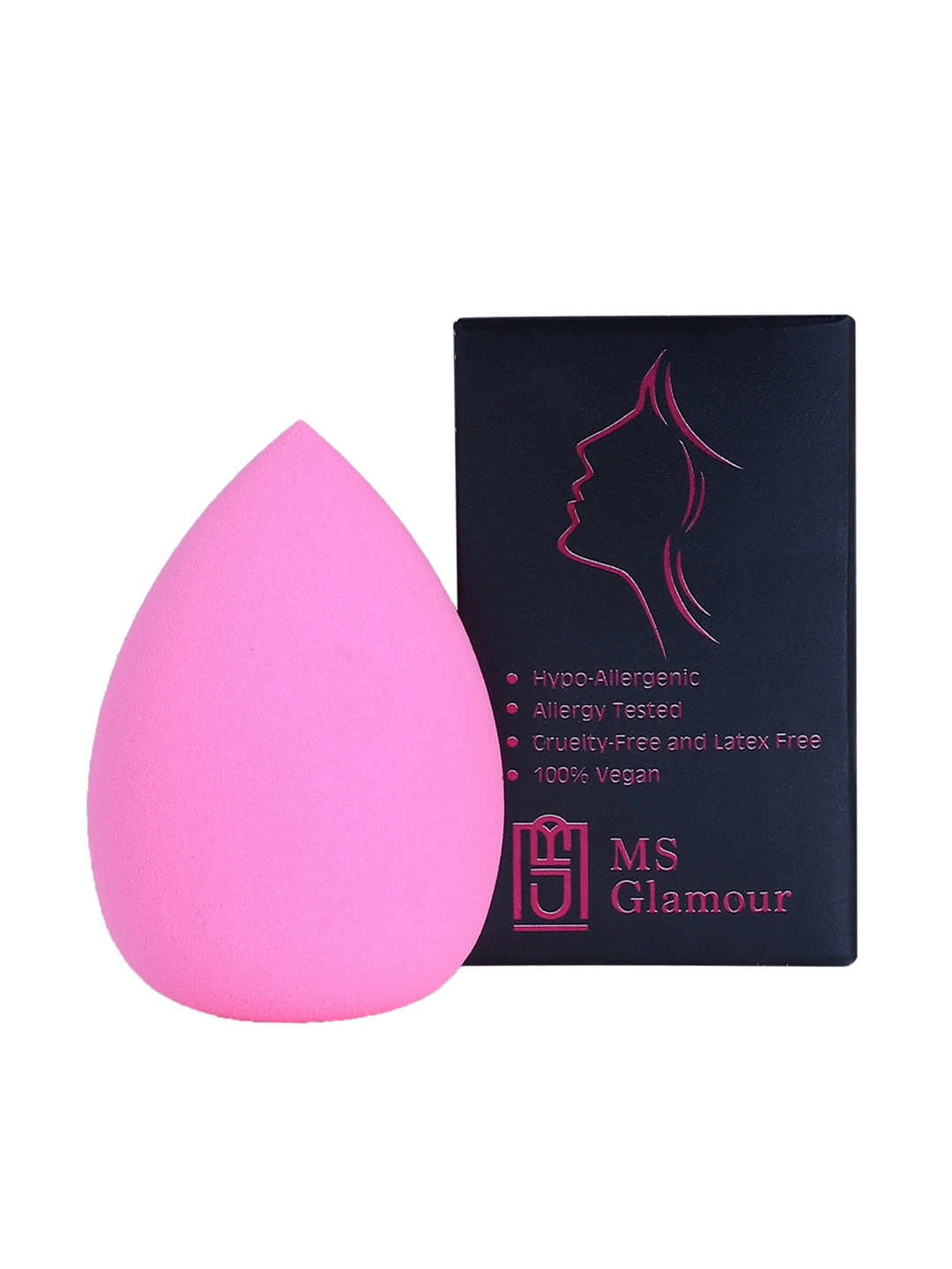 MS Glamour Hypoallergenic Beauty Blender Sponge - Pink
