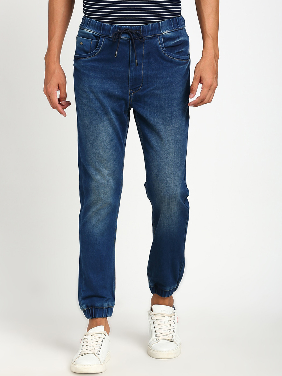 Turtle Men Narrow Fit Heavy Fade Clean Look Stretchable Jogger