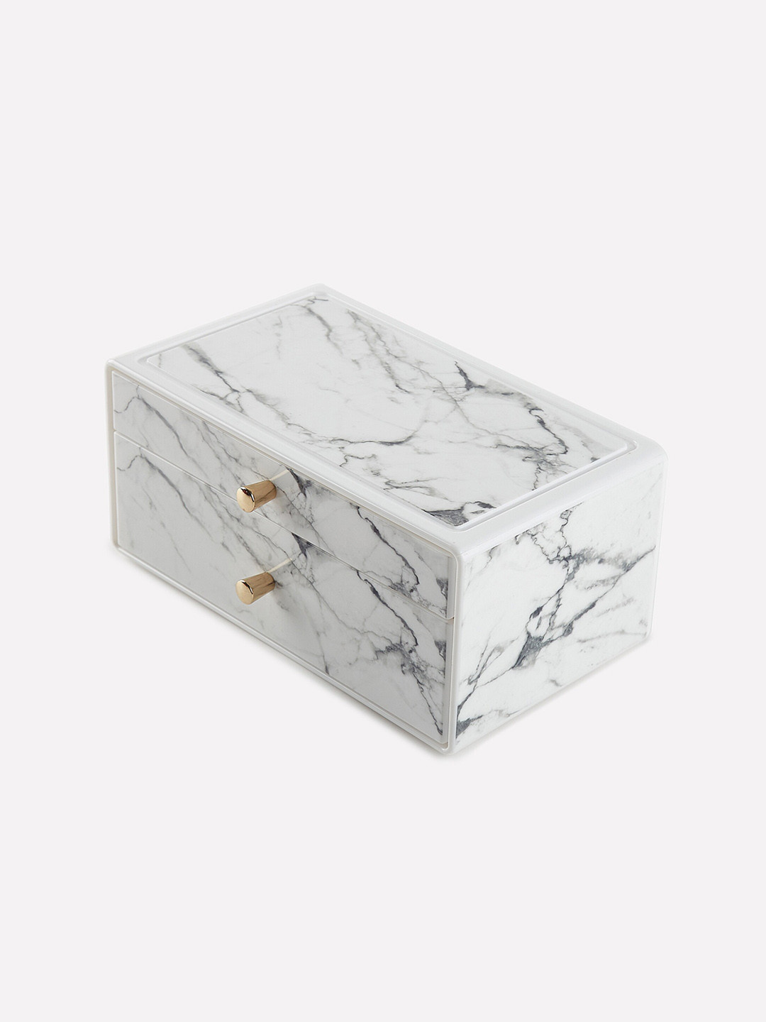 Home Centre Orion White 2 Tier Storage Box