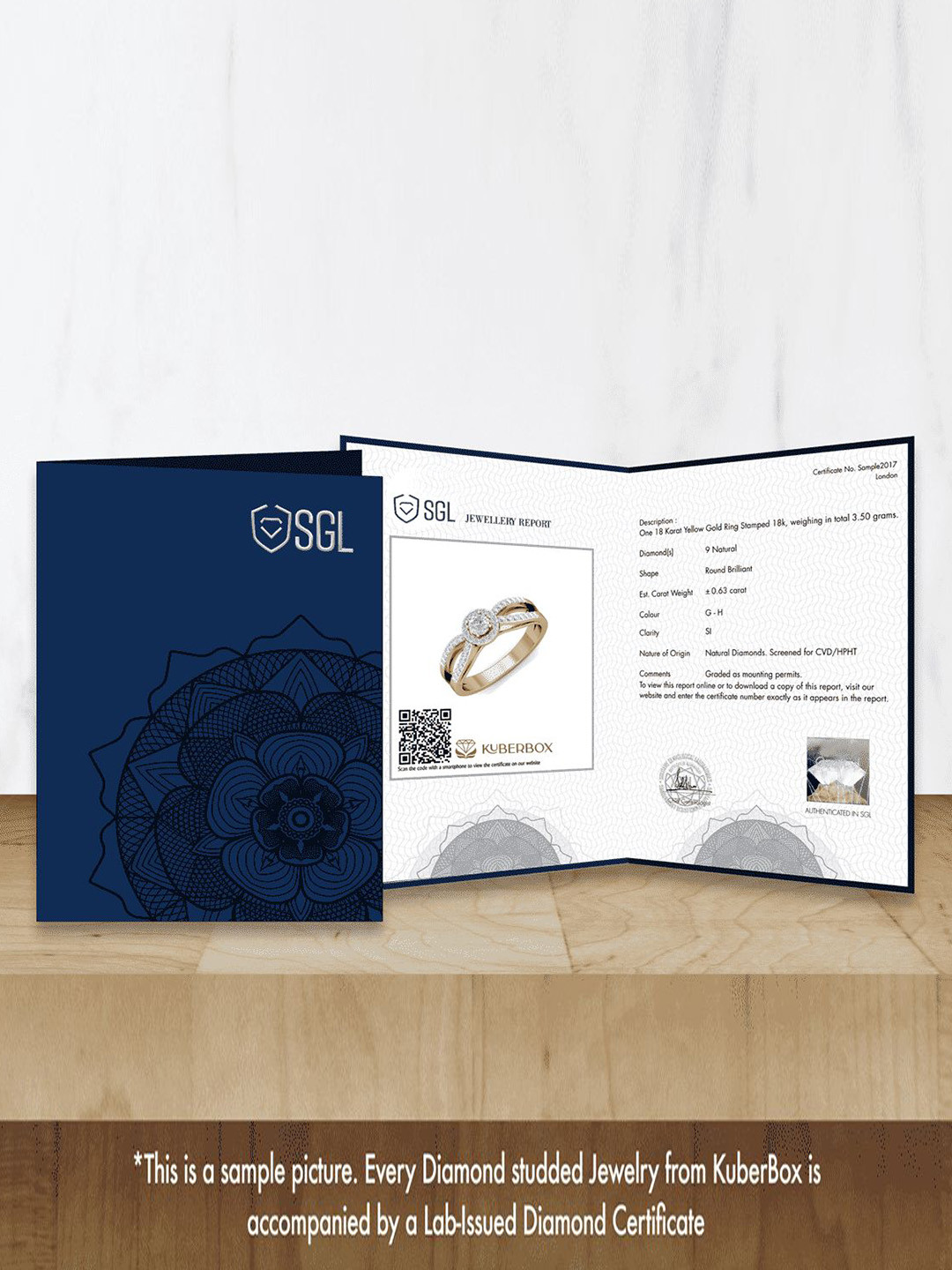 KUBERBOX 18K White Gold Diamond-Studded Earrings - 1.36gm